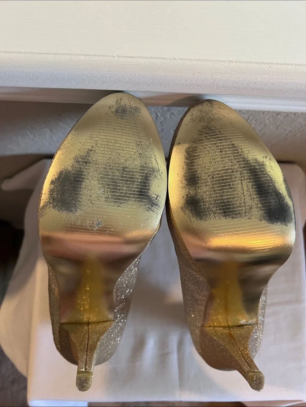 Steve Madden glitter covered